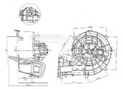 Ventilator habitaclu bord OPEL VECTRA C combi TYC 525-0001
