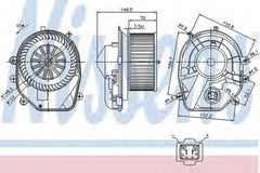 Ventilator habitaclu bord VW PASSAT Variant 3B6 NISSENS 87030