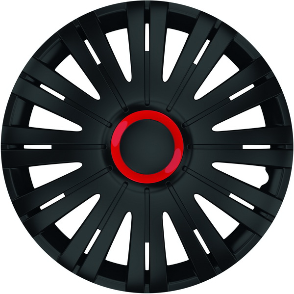 SET CAPACE ROTI 15` NEGRE CU INEL ROSU ACTIVE