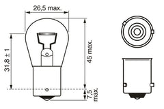 SET 2 BECURI 12V PY21W 21W PURE LIGHT (blister) BOSCH