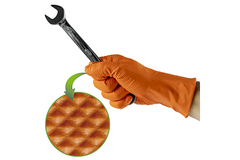 MANUSI DIN NITRIL DE CULOARE ORANGE 7.0 MARIMEA: L (100 DE UNITATI) JBM