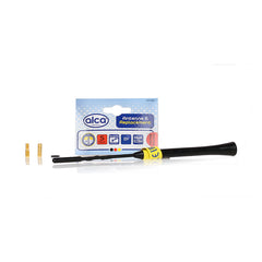 ANTENA AUTO EXTERIOR NEAGRA 23CM CU 2 ADAPTOARE (5-6MM)