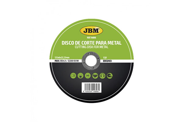 DISC DE TAIERE DEBITARE IN METAL 125 X 6 MM T27 JBM