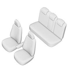 SET HUSE SCAUN UMBRELLA PENTRU SKODA OCTAVIA III (5 E) 2013-2019 (BANCHETA FRACTIONATA) CU TETIERE SPATE IN FORMA DE L