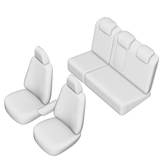 SET HUSE SCAUN UMBRELLA PENTRU AUDI Q-5 2009-2017 (BANCHETA FRACTIONATA) CU TETIERE SPATE IN FORMA DE L