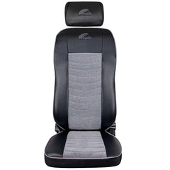 SET HUSE SCAUN TRUCK UMBRELLA PENTRU VOLVO 2000-2004 PIELE ECOLOGICA NEAGRA + VELVET GRI