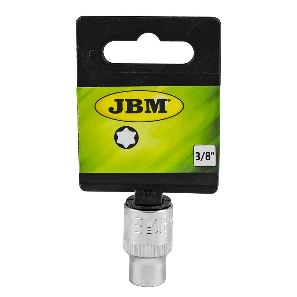 TUBULARA TORX CROMATA 3/8` E16