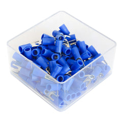 SET 100 PAPUCI ELECTRICI TERMINALI TIP FURCA IZOLATI 4.3MM