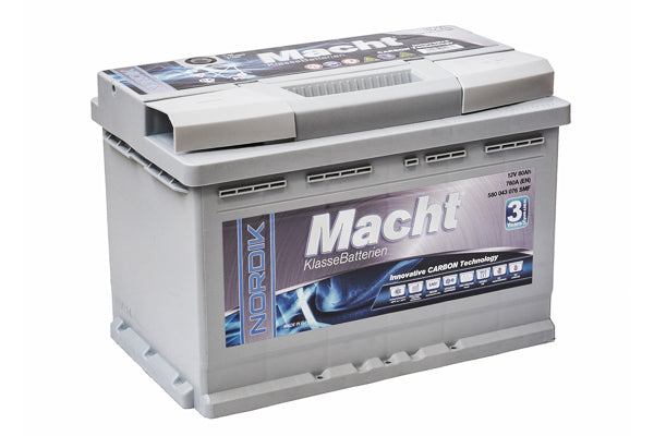 MACHT NORDIK 12V 80AH (760 A; 278X175X190)