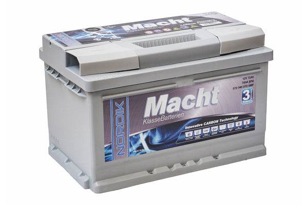 MACHT NORDIK 12V 72AH (700 A; 278X175X175)