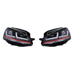 SET 2 FARURI LED PENTRU VW GOLF VII (2012-2016) ROSU LEDriving XENON / POZITIE HALOGEN LEDHL104-GTI OSRAM