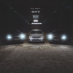 SET 2 FARURI LED PENTRU VW GOLF VII (2012-2016) ROSU LEDriving XENON / POZITIE HALOGEN LEDHL104-GTI OSRAM