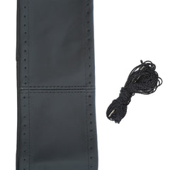 HUSA VOLAN CU SNUR PIELE NATURALA NEGRU 42-43 cm