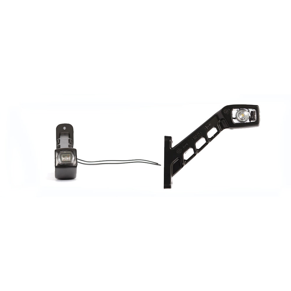 LAMPA GABARIT LED CU BRAT 238P W48, 12V-24V, POZITIE ALB / ROSU / PORTOCALIU DREAPTA WAS
