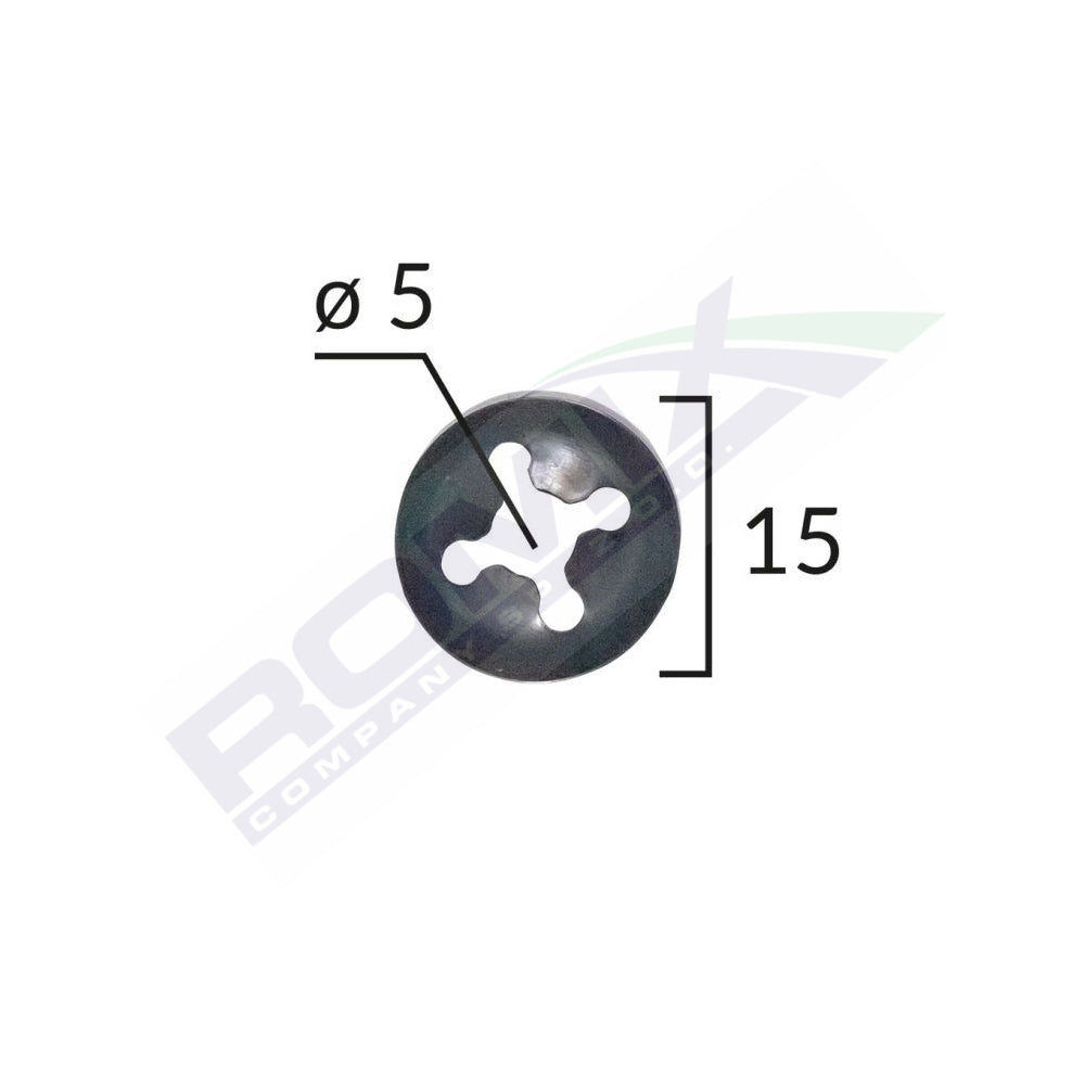 SAIBA FIXARE TAPITERIE UNIVERSAL - NEGRU - 15MM SET 25 BUC