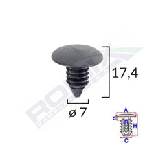 CLIPS TAPITERIE PENTRU CITROEN/DAEWOO SET 10 BUC