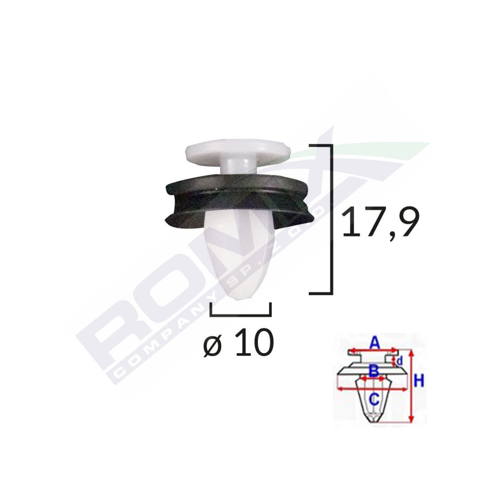 CLIPS TAPITERIE PEUGEOT 407/408 SET 10 BUC
