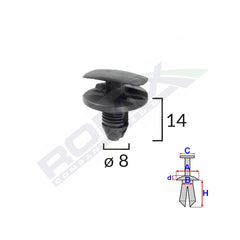 CLEMA PASAJ ROATA PENTRU CITROEN/PEUGEOT/RENAULT SET 10 BUC