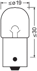 SET 2 BECURI 12V R5W ORIGINAL BLISTER OSRAM