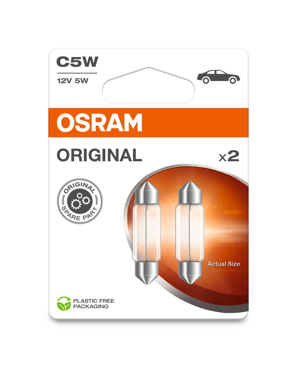 SET 2 BECURI 12V C5W ORIGINAL BLISTER OSRAM