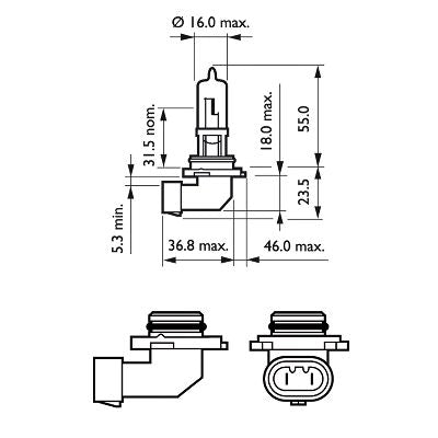 BEC FAR HB3 12V P20d 65W (blister) X-TREME VISION PRO150 PHILIPS