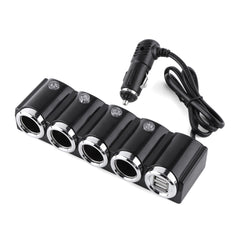 INCARCATOR AUTO PNI LIGHTER 04 CU 4 IESIRI BRICHETA 12V/24V SI 2 IESIRI USB (1A), INDICATOR LED