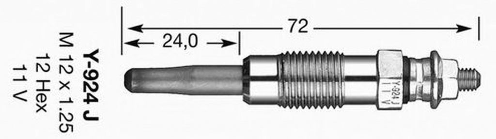 Bujie incandescenta CITROEN XANTIA Break X1 NGK Y-924J