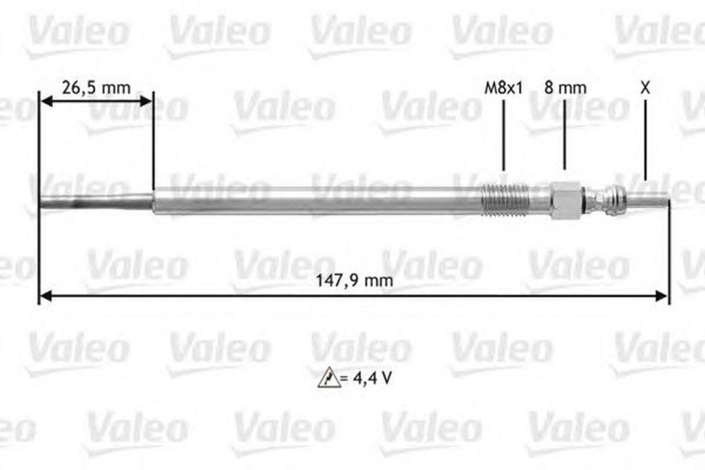 Bujie incandescenta MERCEDES-BENZ C-CLASS T-Model S204 VALEO 345142