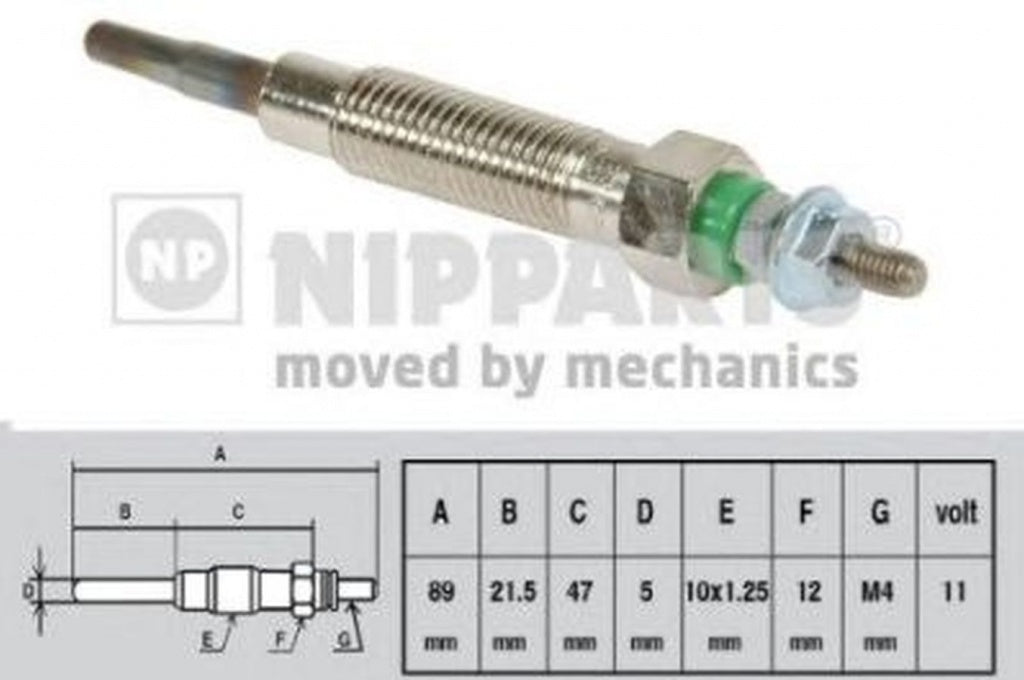 Bujie incandescenta MITSUBISHI PAJERO II V3 W V2 W V4 W NIPPARTS J5715005