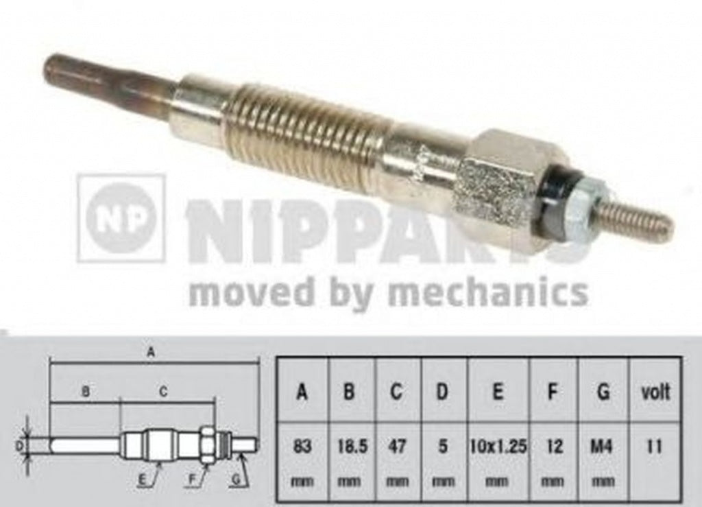 Bujie incandescenta NISSAN TRADE platou sasiu NIPPARTS J5711008