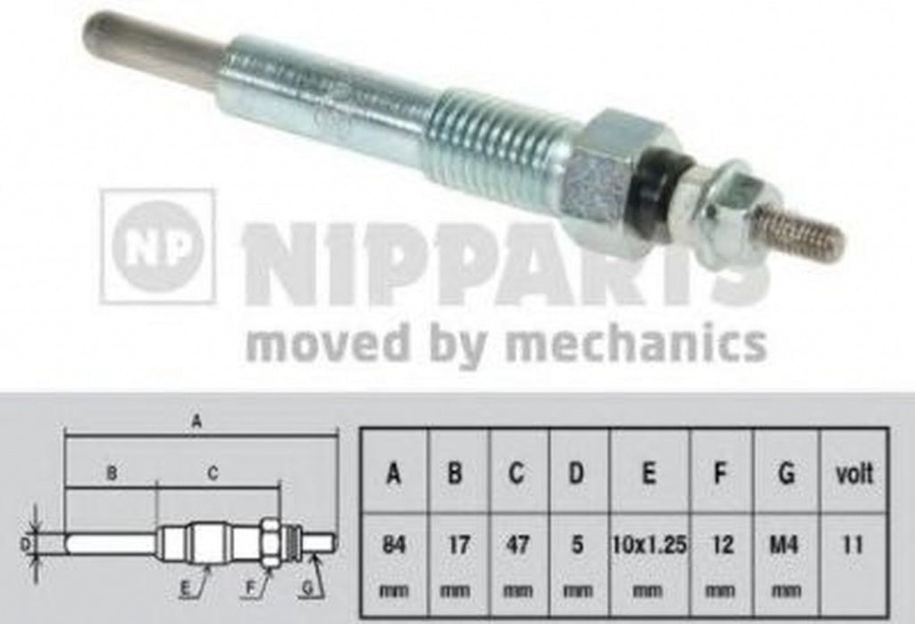 Bujie incandescenta OPEL ASTRA F 56 57 NIPPARTS J5719003