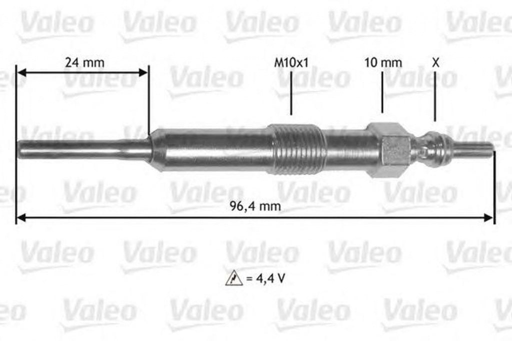 Bujie incandescenta RENAULT MEGANE III Grandtour KZ0 1 VALEO 345171