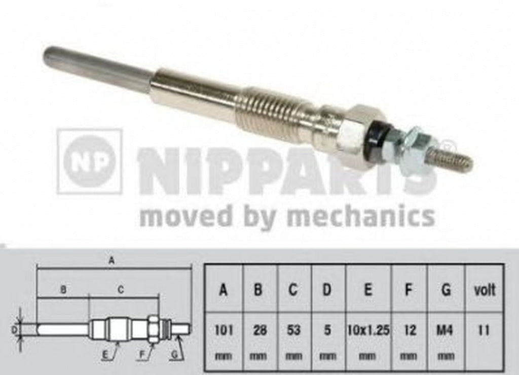 Bujie incandescenta TOYOTA CARINA E limuzina T19 NIPPARTS J5712007