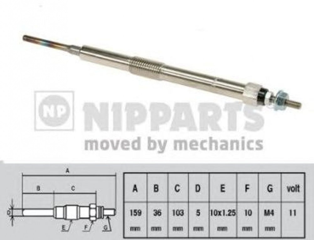 Bujie incandescenta TOYOTA COROLLA CDE12 ZZE12 NDE12 ZDE12 NIPPARTS J5712019