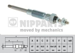 Bujie incandescenta TOYOTA HILUX II pick-up LN8 RN5 LN6 YN6 YN5 LN5 RN6 NIPPARTS J5712014