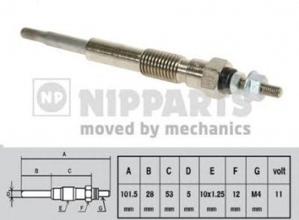 Bujie incandescenta TOYOTA LAND CRUISER 100 FZJ1 UZJ1 NIPPARTS J5712021