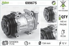 Compresor clima ALFA ROMEO SPIDER 916 916S VALEO 699675