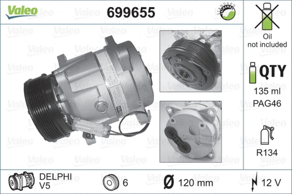 Compresor clima CITROEN XANTIA X1 VALEO 699655