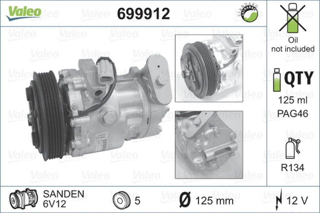 Compresor clima OPEL TIGRA TwinTop VALEO 699912