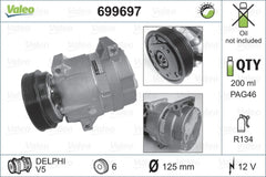 Compresor clima RENAULT MEGANE I Cabriolet EA0 1 VALEO 699697