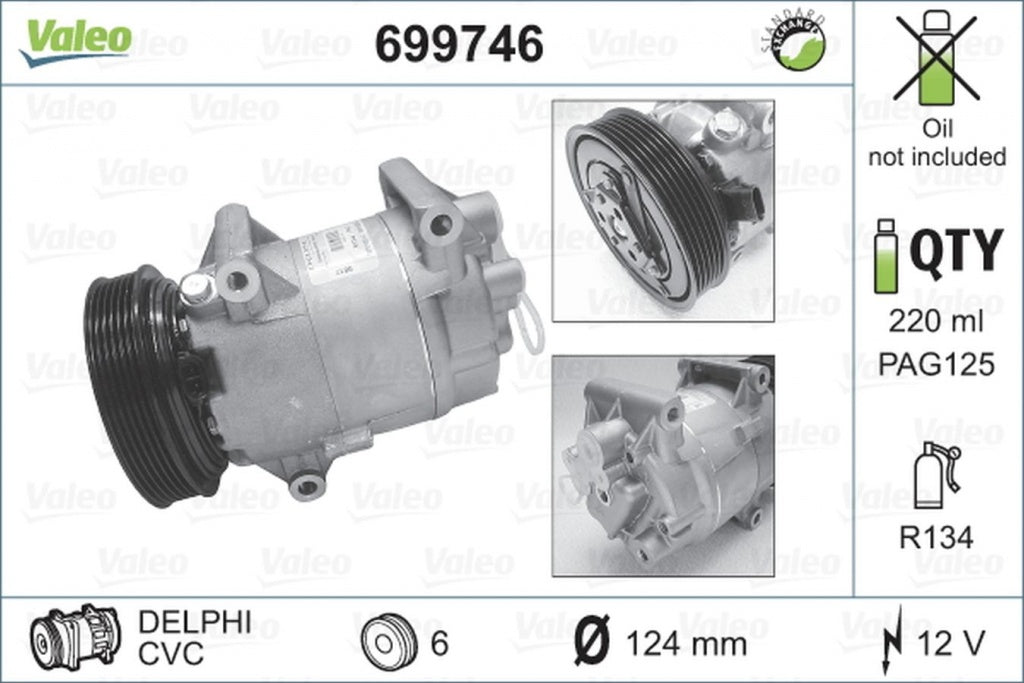 Compresor clima RENAULT MEGANE II Coup-Cabriolet EM0 1 VALEO 699746