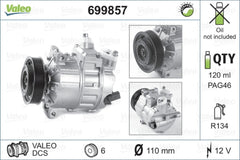 Compresor clima SEAT LEON 5F1 VALEO 699857