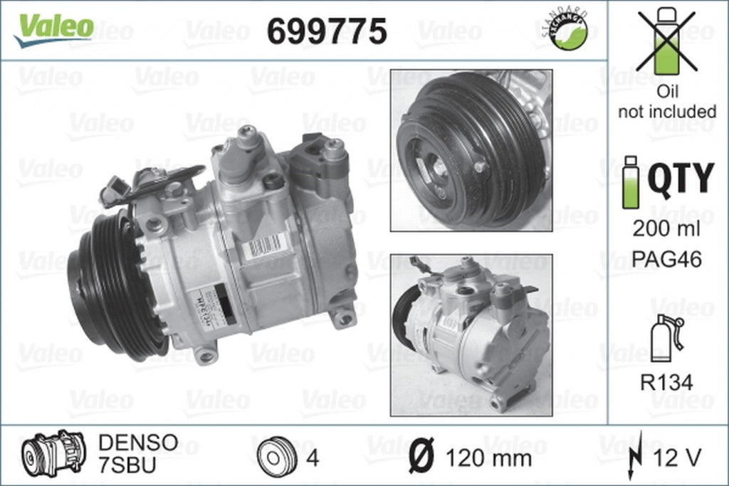 Compresor clima VW PASSAT 3B3 VALEO 699775