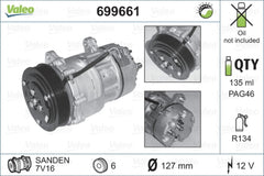 Compresor clima VW TRANSPORTER IV caroserie 70XA VALEO 699661
