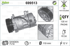 Compresor clima VW VENTO 1H2 VALEO 699513