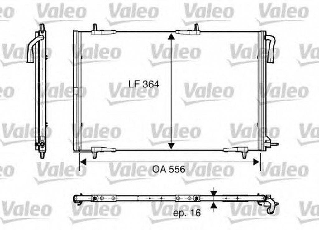 Radiator clima PEUGEOT 206 hatchback 2A C VALEO 818001