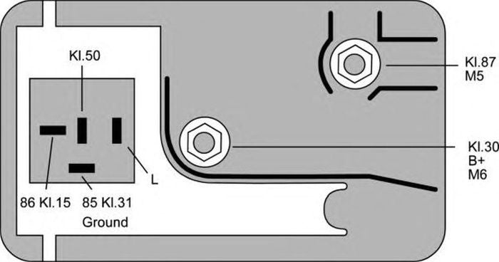 Releu bujii PEUGEOT J5 platou sasiu 290L HELLA 4RV008188081