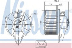 Ventilator habitaclu bord AUDI A6 4B2 C5 NISSENS 87221