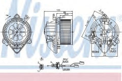 Ventilator habitaclu bord CITROEN BERLINGO MF NISSENS 87053