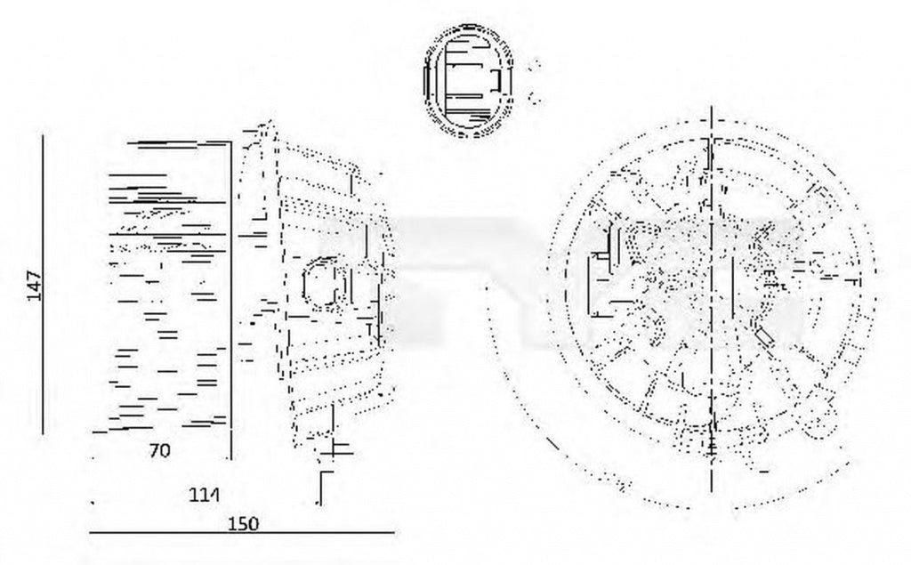 Ventilator habitaclu bord CITROEN C2 JM TYC 505-0001